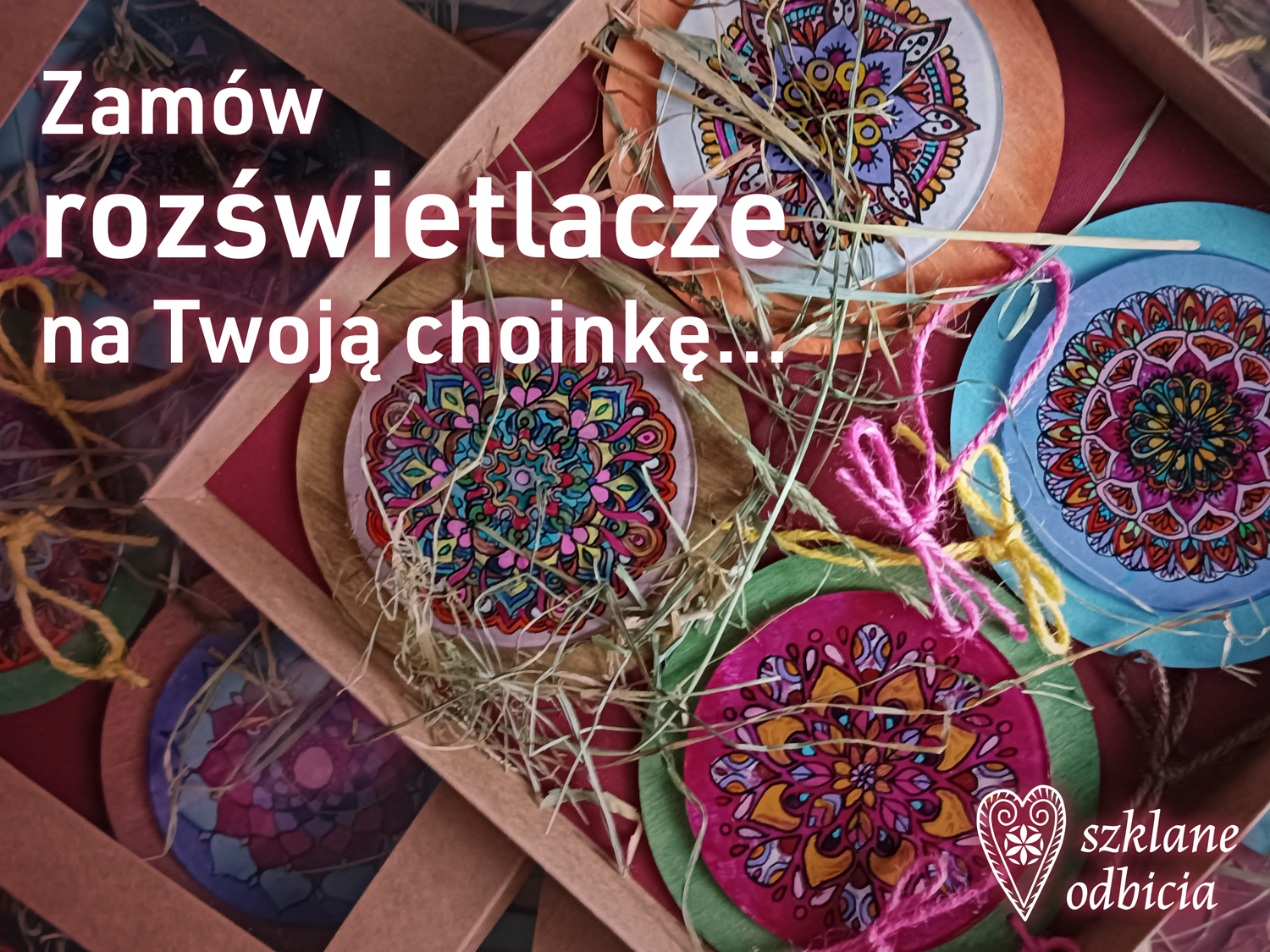 Rozświetlacze – bombki z mandalami